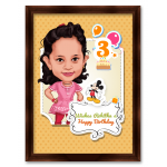 Smart and Sassy, Personalized Birthday Caricature for Kid
