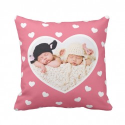 Sweet Hearts Custom Photo Pillow