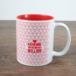 One In a Million Romantic Personalised Mug