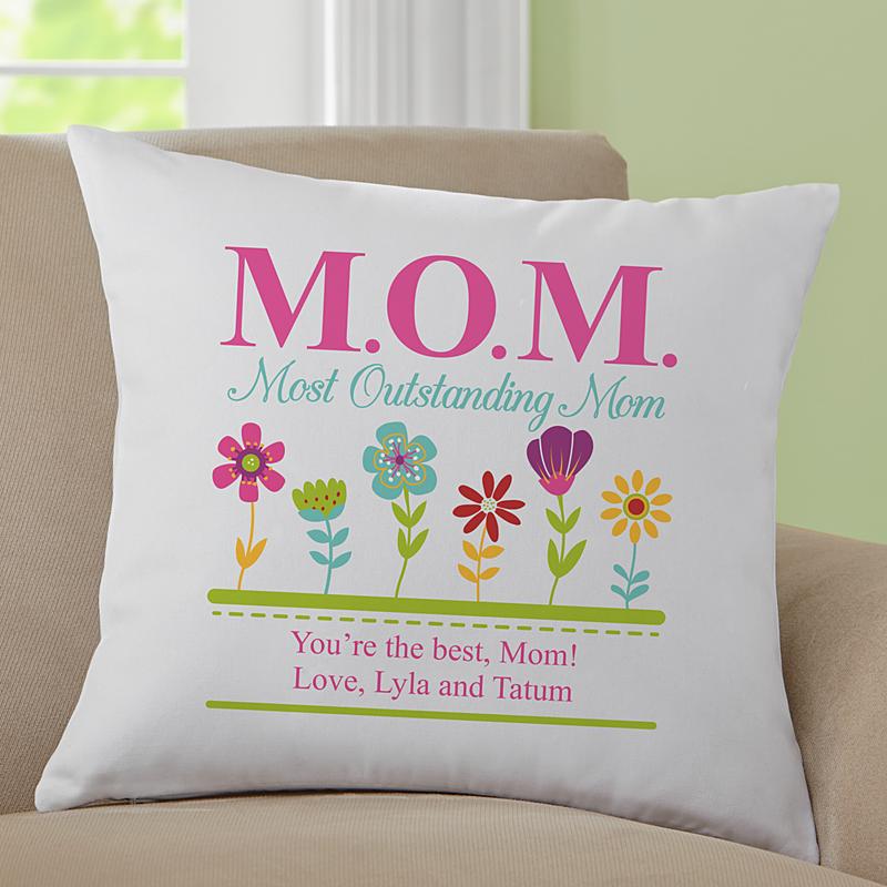 Gifts For Mother | Most Outstanding Mom Throw Pillow | GiftMyEmotions