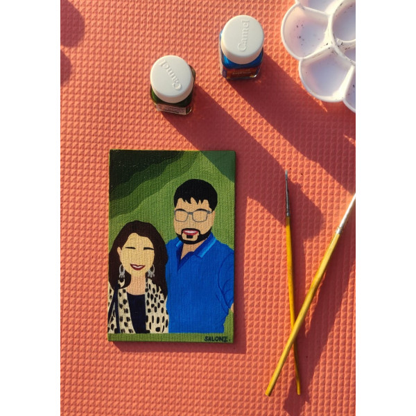 Canvas Painting Couple 