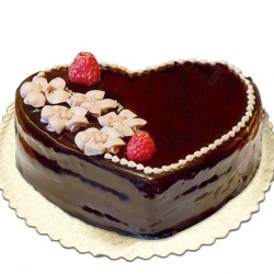1 Kg Heart Shaped Chocolate Cake ADDON