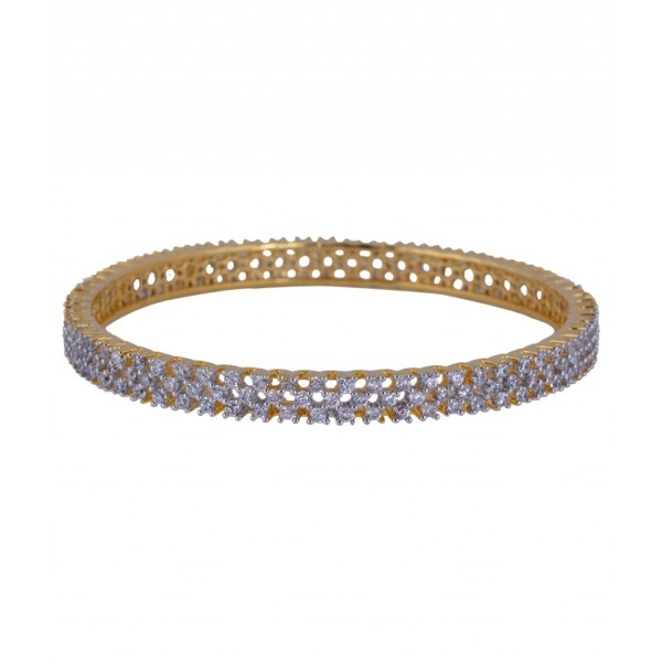 Silver Copper Gold Plated Bangle Set