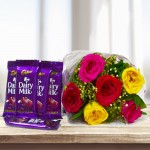 6 Mix Roses With Cadbury Dairy Milk