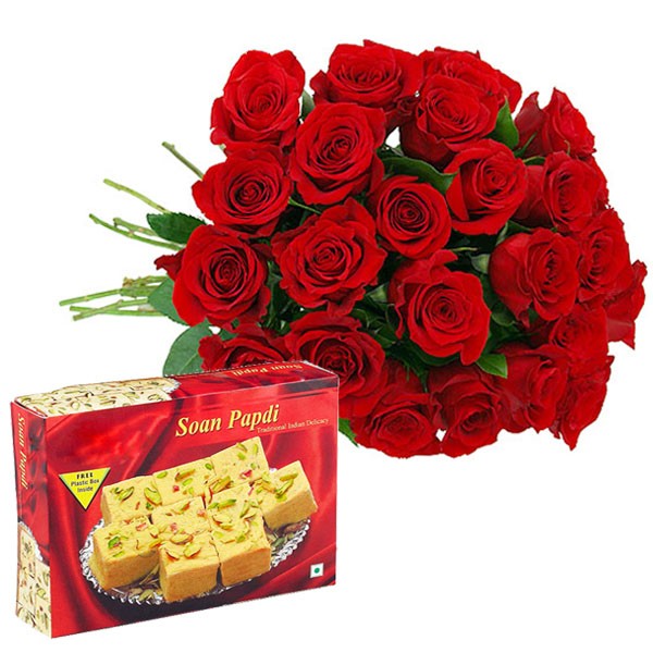 25 Red Roses And Soan Papdi