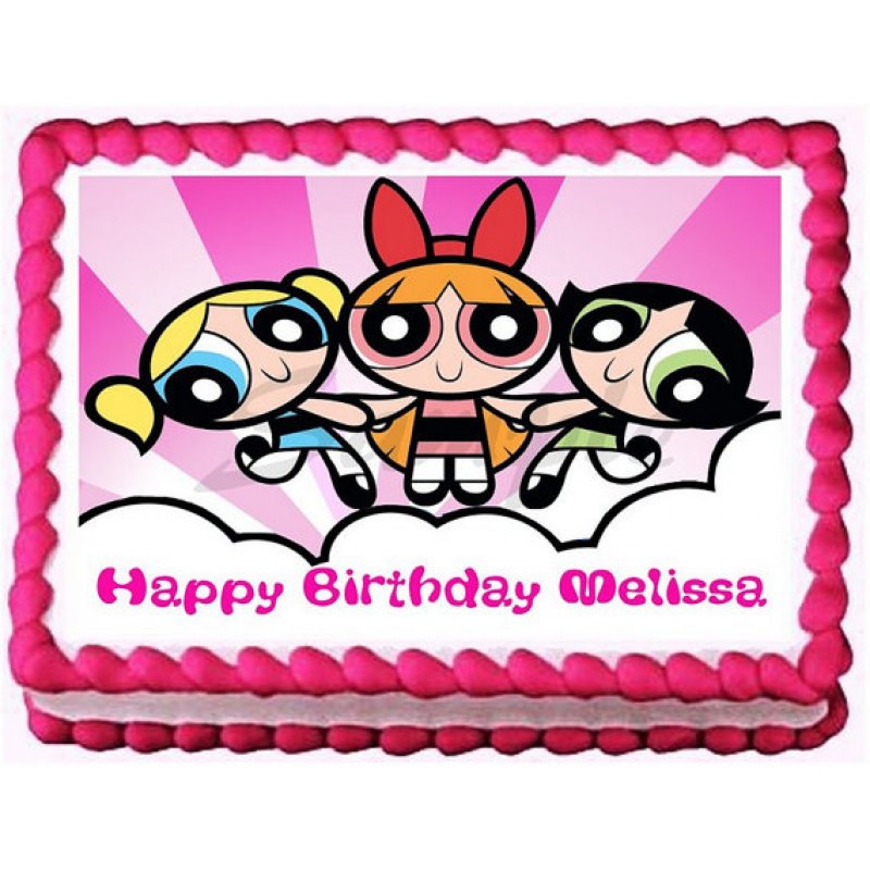 PowerPuff Girls Photo Cake - Buy Personalized Cakes Delivery - Gift My Emotions