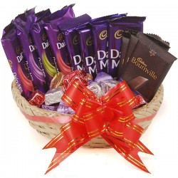 Cadbury Chocolate Combo With Gorumet Chocolate Basket 