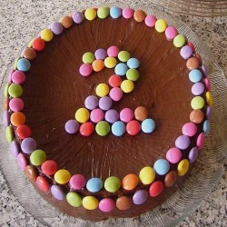 Chocolate Surprise Gems Cake